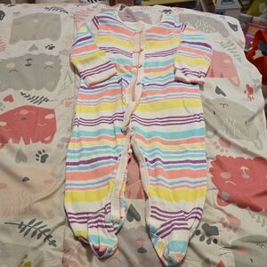 Striped Multicolor Kids One Piece